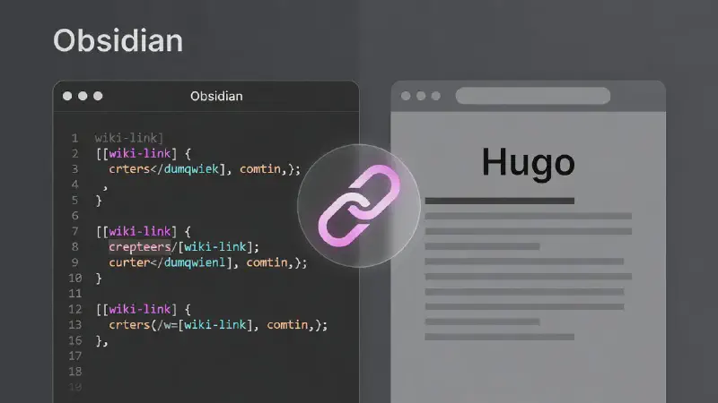 Featured image of post Obsidian 筆記轉換 Hugo :解決 WikiLinks 內部連結失效 (Internal Links Fix)